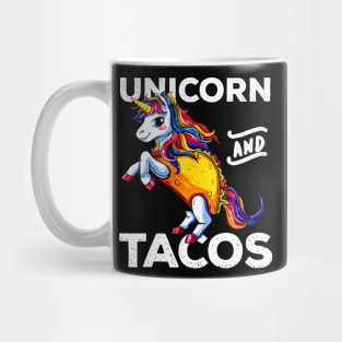 Unicorn & Tacos Cinco De Mayo Shirt Rainbow Party Girls Mug